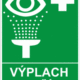 Bezpečnostní tabulky - Symbol s textem: "Výplach očí"