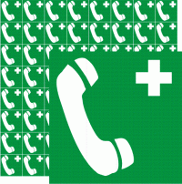 Minisymbol pro DZP a evakuační plány: Telefon - Dokumentace požární ochrany
