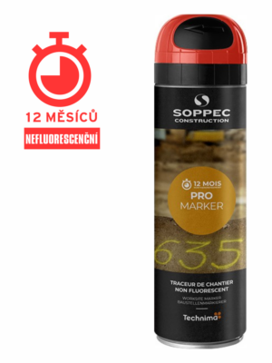 Značkovací spreje: Nefluorescenční sprej PRO MARKER červený
