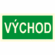 Fotoluminiscenční bezpečnostní značení - Text bez symbolu: "Východ"
