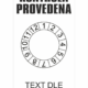 Revizní a kalibrační štítky: Kontrolní štítek - Kontrola provedena / Text dle požadavku