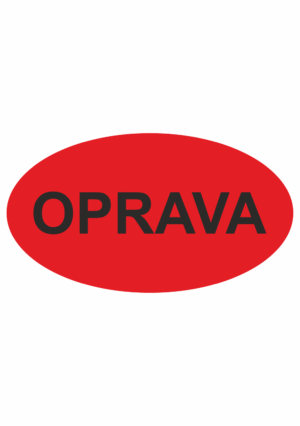 Revizní a kalibrační štítky: Kalibrační štítek - Oprava