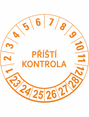 Revizní a kalibrační kolečka - 6 let: Příští kontrola 23-28