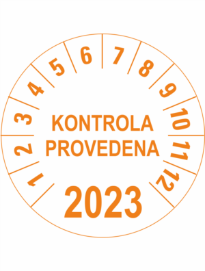 Revizní a kalibrační kolečka - Jednoleté: Kontrola provedena 2023