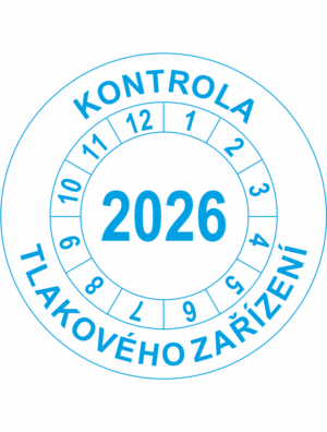 Revizní a kalibrační kolečka - Jednoleté: Kontrola tlakového zařízení 2026