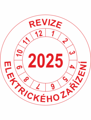 Revizní a kalibrační kolečka - Jednoleté: Revize elektrického zařízení 2025
