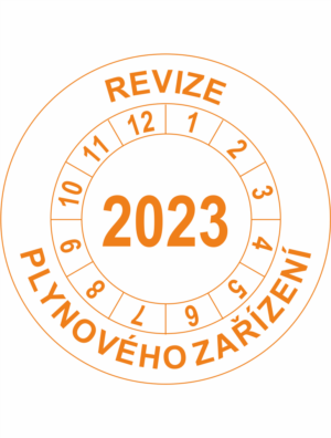 Revizní a kalibrační kolečka - Jednoleté: Revize plynového zařízení 2023