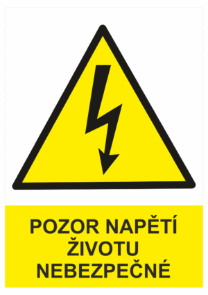Značení elektro a ESD - Elektro výstrahy: Pozor elektrické zařízení