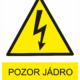 Značení elektro a ESD - Elektro výstrahy: Pozor jádro spojeno v VN