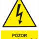 Značení elektro a ESD - Elektro výstrahy: Pozor vysoké napětí
