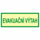 Fotoluminiscenční bezpečnostní značení - Text bez symbolu: "Evakuační výtah"