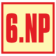 Značení budov - Značení pater: 6. Nadzemní podlaží (Fotoluminiscenční)
