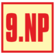 Značení budov - Značení pater: 9. Nadzemní podlaží (Fotoluminiscenční)