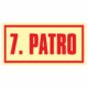 Značení budov - Značení podlaží: 7. Patro (Fotoluminiscenční)