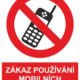 Zákazová bezpečnostní tabulka symbol s textem: "
