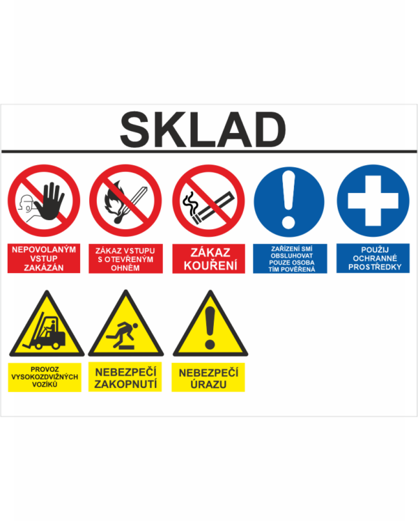 Označení vstupu - SKLAD