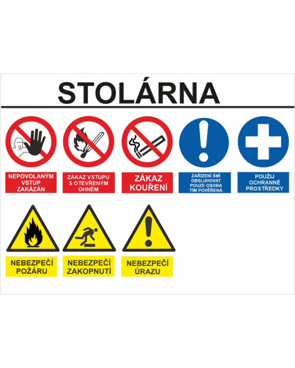 Označení vstupu - STOLÁRNA