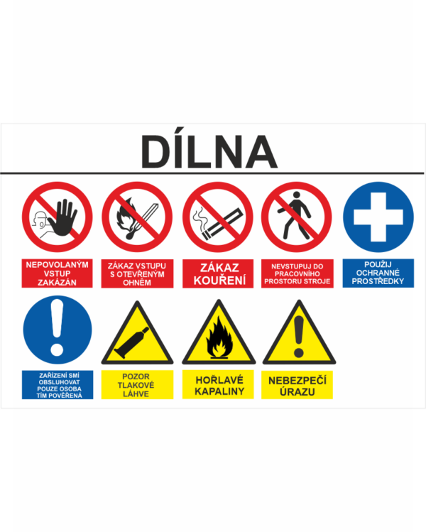 Označení vstupu - Dílna