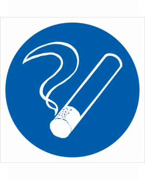 Bezpečnostní značení - Příkazový symbol: Kouření povoleno