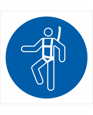 Bezpečnostní značení - Příkazový symbol: Nasaďte si bezpečnostní pás