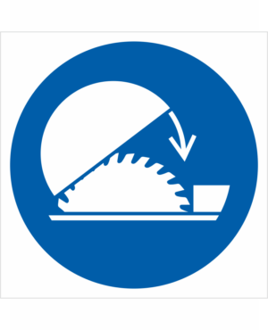Bezpečnostní značení - Příkazový symbol: Použij ochranný kryt