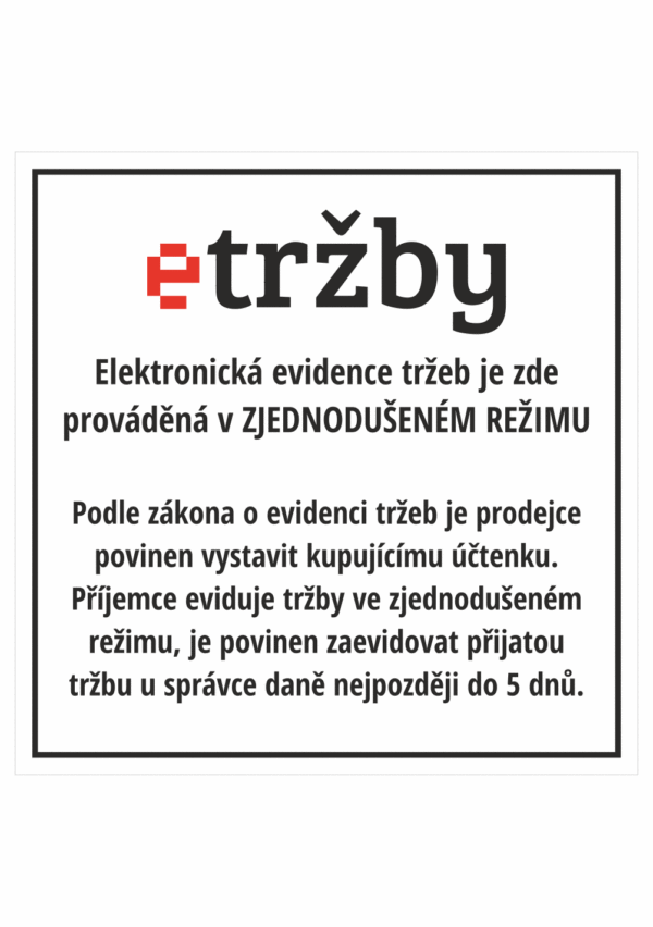 EET - Zjednodušený režim