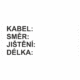 Značení elektro a ESD - Značení kabelů: Kabel / Směr / Jištění / Délka