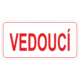 Značení budov, prostorů a vstupů - Označení místnosti (Text): "Vedoucí"