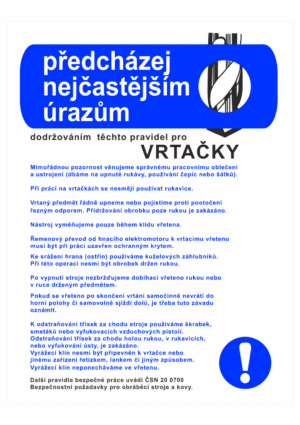 Pravidla bezpečné práce BOZP - Předcházej nejčastějším úrazům - Pravidla pro vrtačky