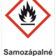 Značení nebezpečných látek a obalů - Symboly GHS s textem: "Samozápalné"