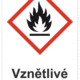 Značení nebezpečných látek a obalů - Symboly GHS s textem: "Vznětlivé"
