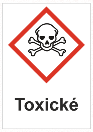 Značení nebezpečných látek a obalů - Symboly GHS s textem: "Toxické"