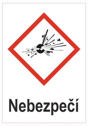Značení nebezpečných látek a obalů - Symboly GHS Nebezpečí: Výbušné