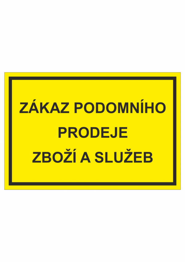 Zákaz podomního prodeje