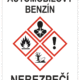 Značení nebezpečných látek a obalů - GHS štítky s názvem: Automobilový benzín / Nebezpečí