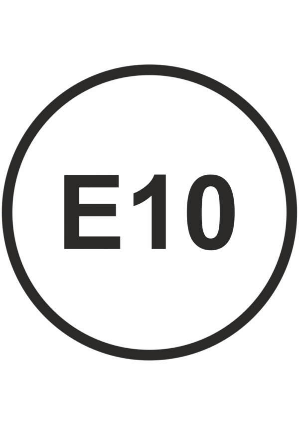označení paliv E10 -benzín 10%