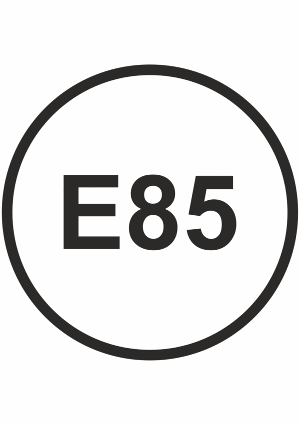 označení paliv E85 -benzín 85%
