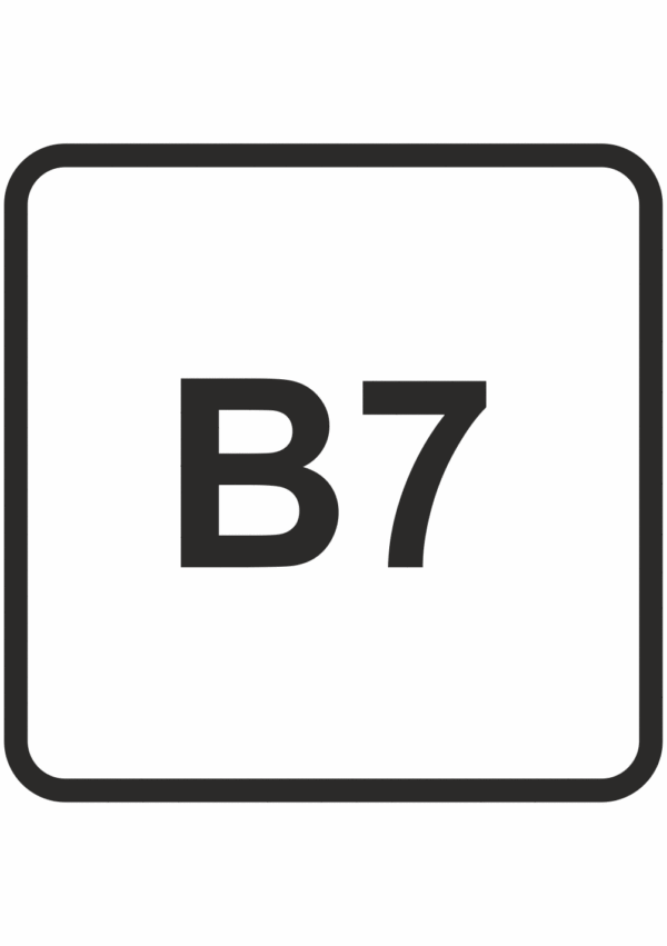 označení paliv B7 - nafta do 7% biosložky