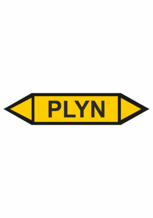 Značení dle ČSN - Oboustranné potrubní šipky: Plyn