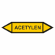 Značení dle ČSN - Oboustranné potrubní šipky: Acetylen