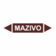 Značení dle ČSN - Oboustranné potrubní šipky: Mazivo