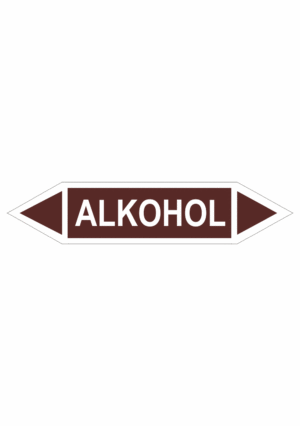 Značení dle ČSN - Oboustranné potrubní šipky: Alkohol