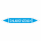 Značení dle ČSN - Oboustranné potrubní šipky: Chladící vzduch