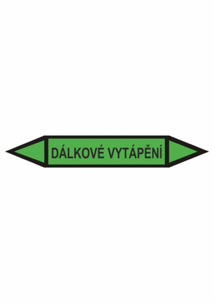 Značení dle ČSN - Oboustranné potrubní šipky: Dálkové vytápění