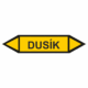 Značení dle ČSN - Oboustranné potrubní šipky: Dusík