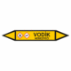 Značení dle ČSN - Potrubní šipky se symboly GHS Plyn: Vodík