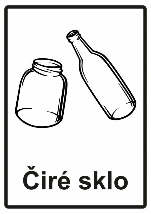 Separovaný odpad - čiré sklo