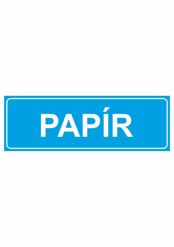 Papír- text bez symbolu