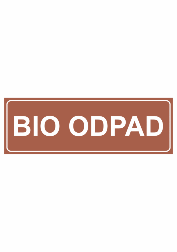 Bio odpad - text bez symbolu