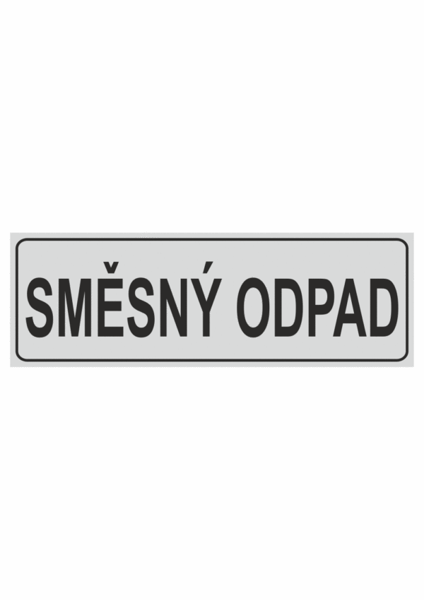Směsný odpad - text bez symbolu